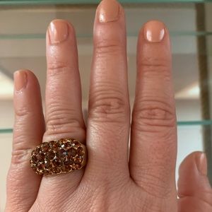 Topaz and “gold” ring